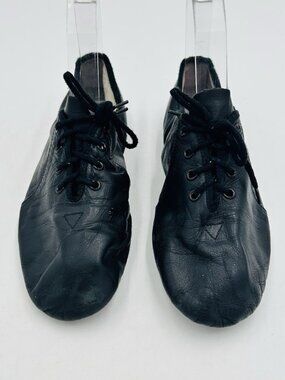 Dance Jazz Shoes Bloch Adult Size 6.5 Top Black Leather Lace Up